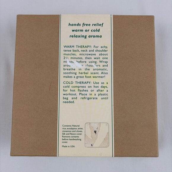 Natural Wonders Aromatherapy Herbal Neck Wrap Warm Cold Therapy - Picture 3 of 11